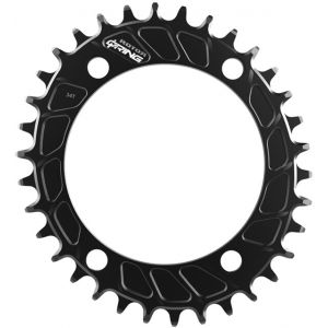 Rotor Q Rings Sm Oval Chainring 110 Bcd 34t Black - Black - Taille 34t