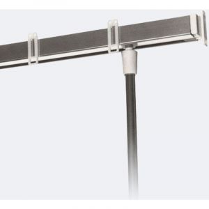 Tringle pour Porte 1m - Alu Blanc Boulet