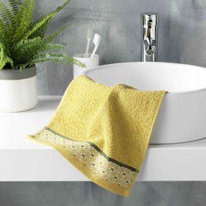 Serviette d'Invit&eacute; Jacquard "Belina" 30x50cm Miel Prix