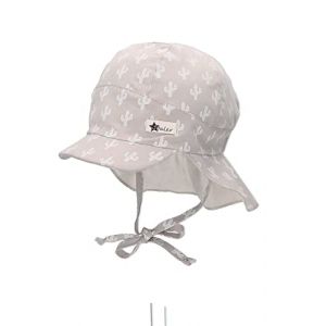 Image de Sterntaler Casquette avec protection de nuque Cactus gris clair - Taille 45 cm