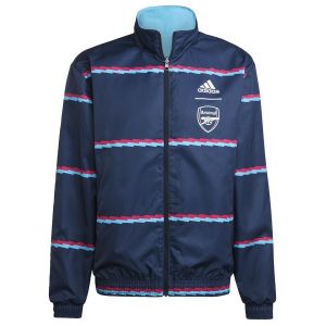 Adidas Veste Arsenal Anthem Bleu, pointure Large - Bleu - Taille Large