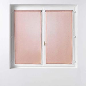 Paire de Voilages "Sandra" 60x90cm Rose Prix