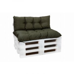 Setagrden Coussins de banc Coussins de canapé 1 à 4 places Coussins de banc Coussins de jardin Coussins de banc intérieur / extérieur Gris 150x60x50cm