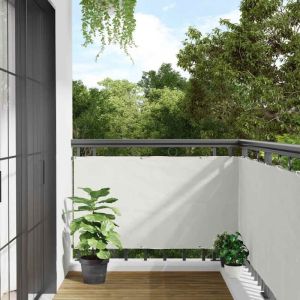 VidaXL Cran d'intimité de balcon blanc 500x75 cm pvc