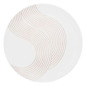 Atmosphera Lot de 6 Assiette plate Sky lounge blanc D26,5xH2,9cm créateur d'intérieur