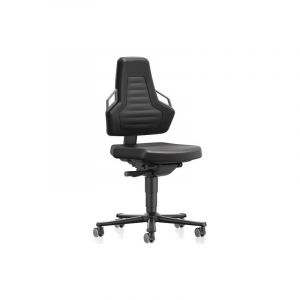 FP Chaise d'atelier pivotante nexxit bimos 1 pi&egrave;ce(s) chaise atelier pivotante tissu supertec noir - bimos