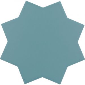 PORTO STAR AZURE - Carrelage en &eacute;toile 16,8x16,8 cm bleu azur 30628