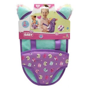 Simba Toys New Born Baby Siège Porte Textile Souple pour poupée de 30 à 43 cm, Bretelles réglables en Longueur, 2 Directions de Portage, à partir de 3 Ans, 105560502