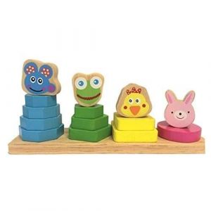 WDK Partner EMPILEMENT 4 ANIMAUX BOIS