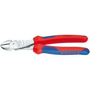 Image de Knipex Pince coupante latérale démultipliée tête chromée L.20mm