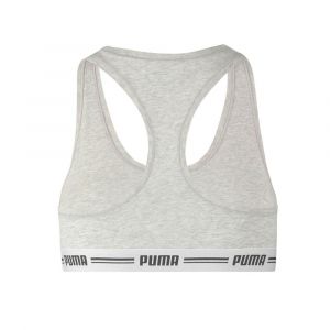 Puma Vêtements intérieurs -underwear Iconic Racer Back Bra - Grey Melange - Taille S