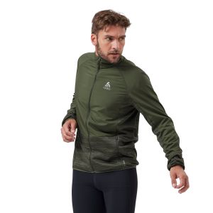 Image de Odlo Jacket Run Easy Warm Hybrid - Veste coupe-vent homme Deep Depths XL