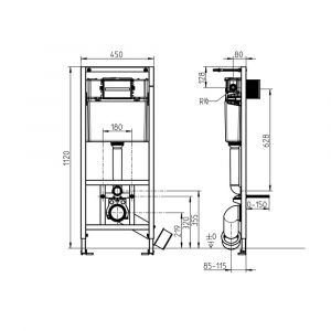Villeroy & Boch Bâti support pour construction sèche ViConnect Pro