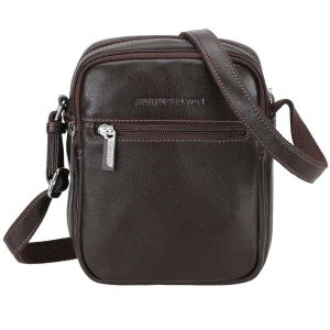 Arthur & Aston Sac porte travers ch&acirc;taigne en cuir