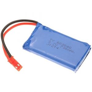 Batterie Lipo Rechargeable 730mAh 3.7V pour Drone Compatible avec Wltoys V636 V686 V686G V686K JJRC V686 Légère et Durable 53x27x8 mm - 22 gr, Bleu