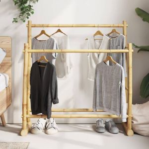 VidaXL Porte-vêtement 100x30x100 cm bambou