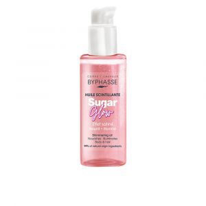 Byphasse Sugar Glow Glitrende olie til krop og h&aring;r 100 ml