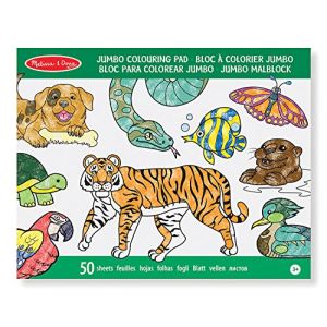 Melissa & Doug Bloc à colorier Jumbo : Animaux