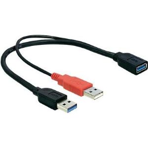 Delock 83176 - Câble USB 3.0 avec connecteurs USB 3.0 type A / USB 2.0 type A