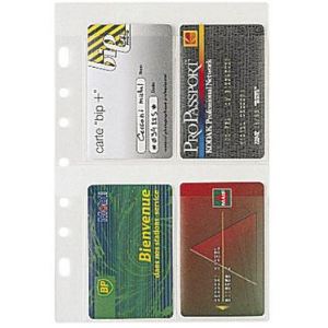 Exacompta 28208E - Recharge de 5 pochettes cartes de visite pour Exatime 21