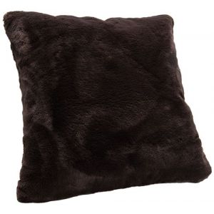 Amadeus Coussin fausse fourrure Luxe 50 x 50 cm chocolat - Chocolat