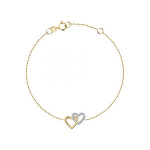 FAVS - Armband 375er Gelbgold, 375er Weißgold Armbänder & Armreife 1 ct Damen (168.99 € / 1 ct)