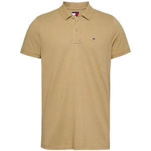 Tommy Jeans TJM Slim Placket Polo EXT S/S Polo Homme, Beige (Relic Tan), XXL