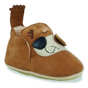 Easy Peasy Chaussons enfant MY BLUBLU CHIEN OEIL Marron - Taille 22 / 23,18 / 19,20 / 21