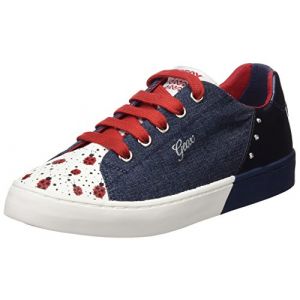 Image de Geox Jr Ciak D, Baskets Basses Fille, Bleu (Jeans/Navy), 32 EU