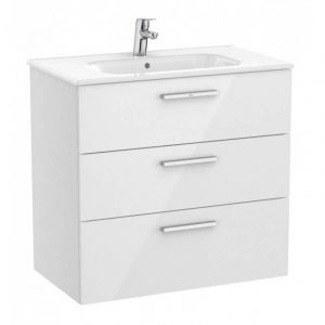 Roca Victoria Unik 3 Tiroirs 800Mm Blanc Brillant A851597806