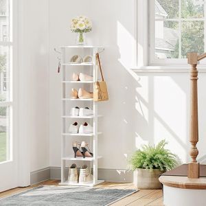 Tagère à Chaussures à 8 Niveaux, Meuble à Chaussures, Rangement des Chaussures, Gain de Place, Stable, pour Entrée, Salon, Chambre Hoobro EWT07XJ01G1