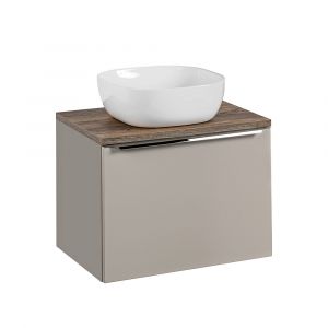 Image de Meuble simple vasque 60cm Éros Taupe