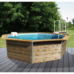 Water'clip Piscine bois Fugua 590x420x129cm