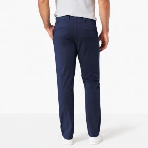 DOCKERS Alpha Khaki 360 Skinny Pantalon, Bleu