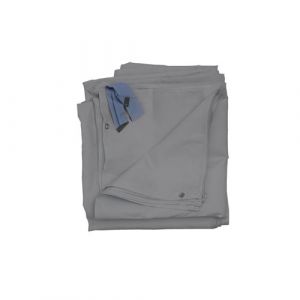 Image de Mendler Lot de 4 c&ocirc;t&eacute;s pour Pergola Cadiz, panneau lat&eacute;ral de remplacement 4x4m, polyester ~ gris clair