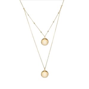 Bola de grossesse lisse double chaine JAUNE Irréversible Bijoux