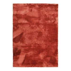 Thedecofactory Tapis à poils longs extra-doux terra cotta 160x230