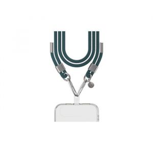 Force Case Bandoulière Cordon Verte détails silver