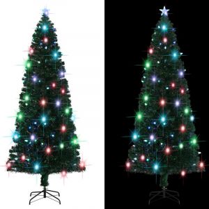 VidaXL Arbre de Noël artificiel et support/LED 240 cm - 380 branches