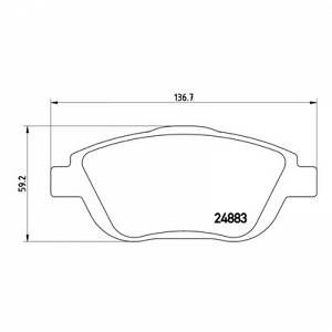 Image de Brembo 4 plaquettes de frein P61103