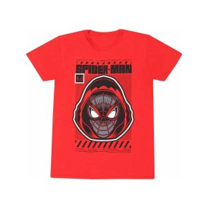 Marvel - T-Shirt Spider-Man Miles Morales Video Game - Hooded Spider - L