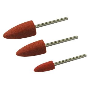 Maxicraft 71103 - 3 meules corindon ogives &oslash;xL 10x20, 8x15, 7x12mm