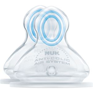 Image de Nuk 710013 - 2 tétines First Choice en Silicone T1 L pour liquides épais