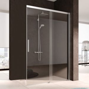 Kermi Nica Porte coulissante, avec élément fixe, pour paroi latérale, NID2R11020VPK, NID2R