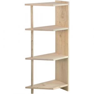 Astigarraga Etag&egrave;re angle pin massif Gala 4 tablettes