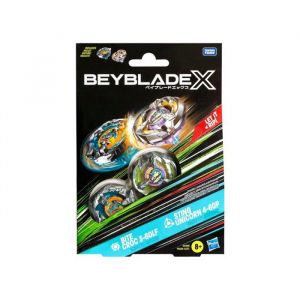 Coffret beyblade 2 toupies : croc 3-60lf + sting unicorn 4-60p - type attaque et &eacute;quilibre + 1 carte tigre