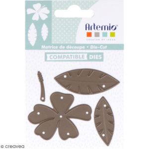 Artémio Matrice de coupe Feuilles No Stress - 4 à 5,5 cm - 3 pcs