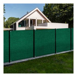 Idmarket Brise vue renforcé 1,5 x 10 M vert 150 gr/m² gamme supérieure