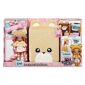 Mga entertainment Na! Na! Na! Surprise 3-en-1 Sac &agrave; dos Chambre - Coffret poup&eacute;e - Sarah Snuggles