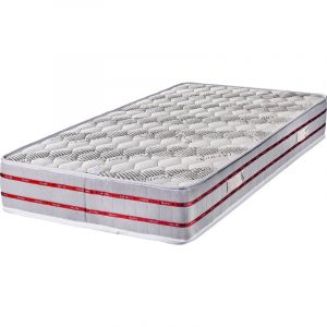 Lot 2 Matelas 90x190 Tissu Bambou Mousse Indéformable Ferme 24 CM + 2 Oreillers Mémoire de Forme 24 CM + 2 Protèges Matelas OFFERTS King of Dreams